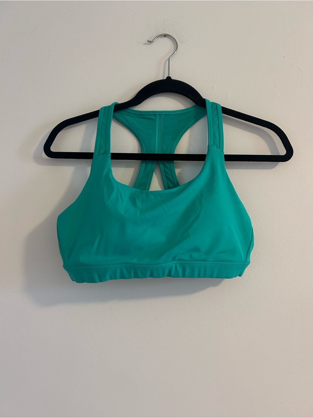 Athleta Teal Racerback Sports Bra - Vibrant Teal